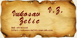 Vukosav Zelić vizit kartica